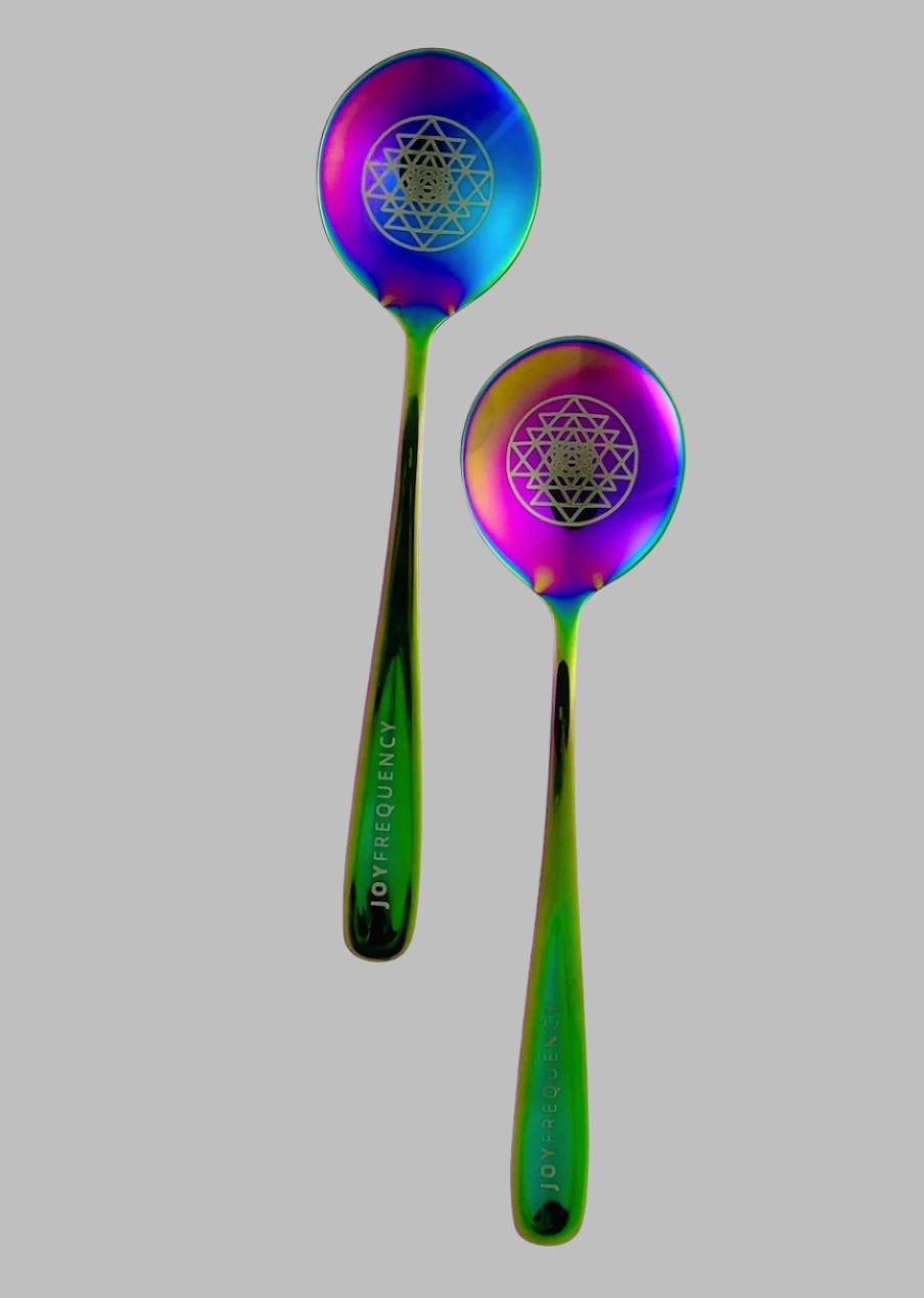 Joy Frequency Rainbow Titanium Musical Spoon Set