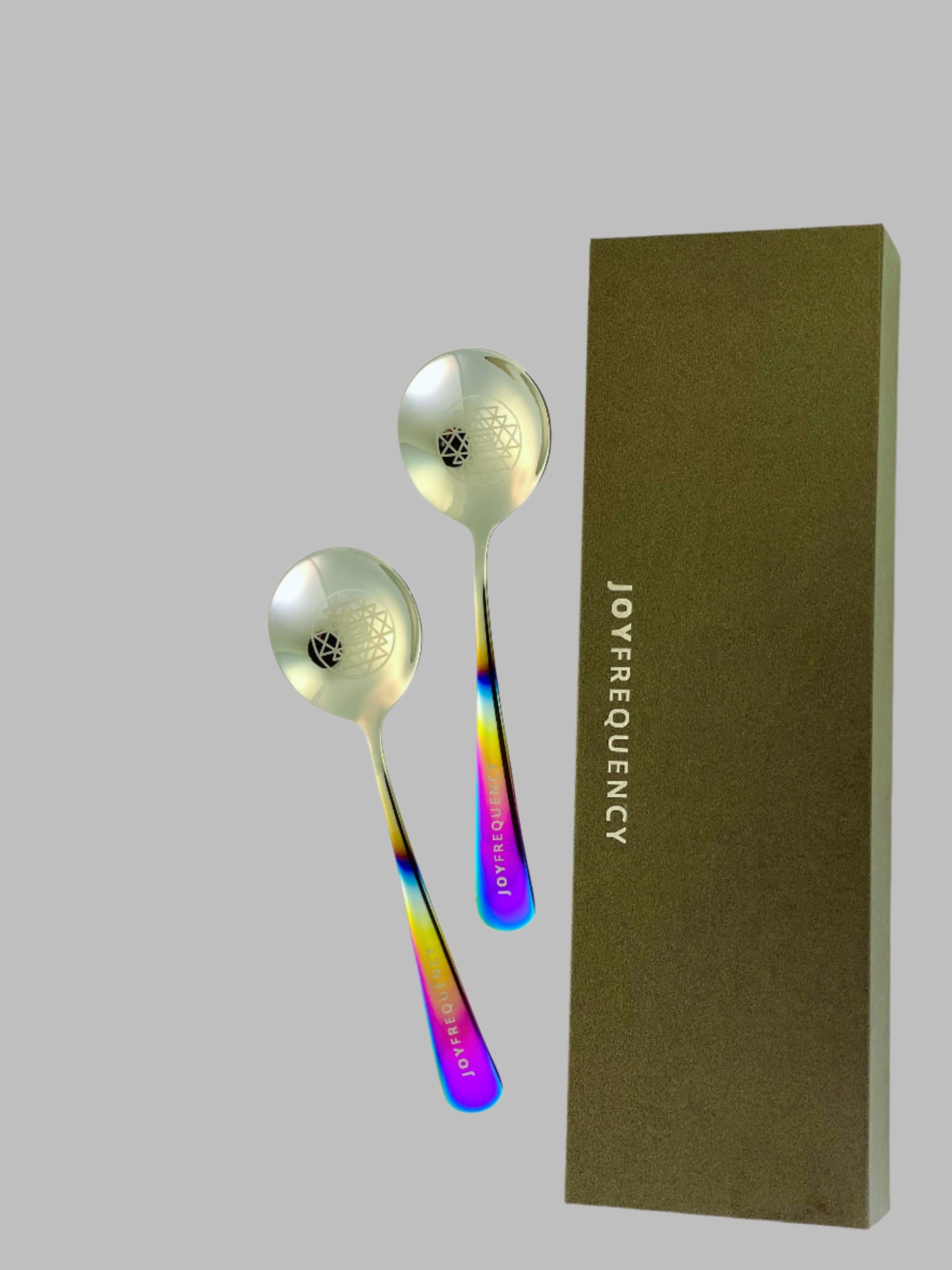 Joy Frequency Silver Titanium Musical Spoon Set