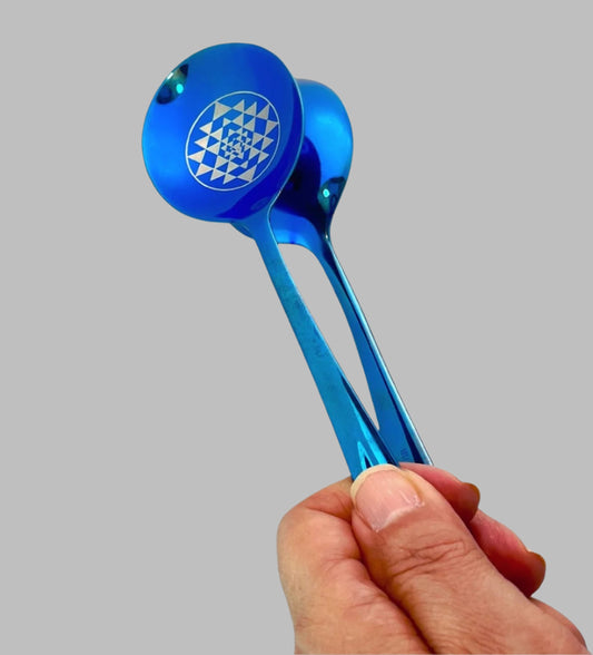 Joy Frequency Blue Titanium Musical Spoon Set