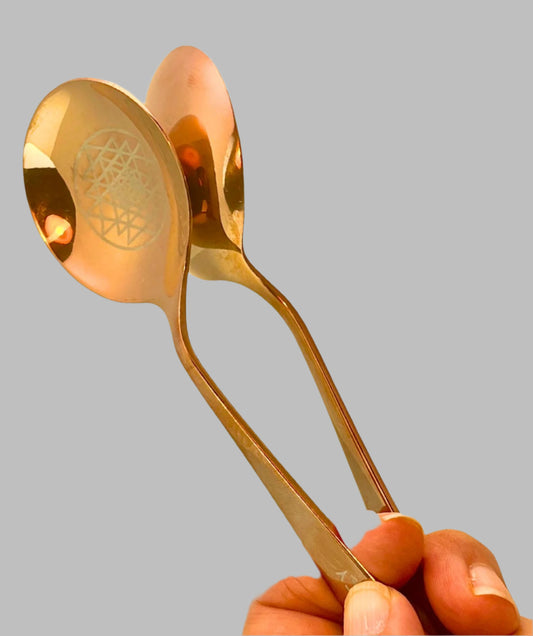 Joy Frequency Rose Gold Titanium Musical Spoon Set
